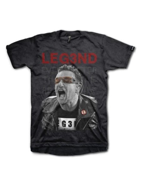 CAMISETA UNISEX  BONO LEG3ND COLOR NEGRA