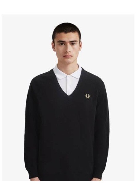 JERSEY CHICO CUELLO PICO FRED PERRY COLOR MARINO