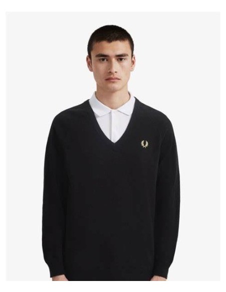 JERSEY CHICO CUELLO PICO FRED PERRY COLOR MARINO