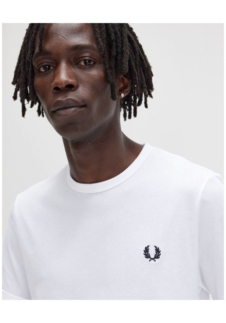 CAMISETA CHICO FRED PERRY COLOR BLANCA