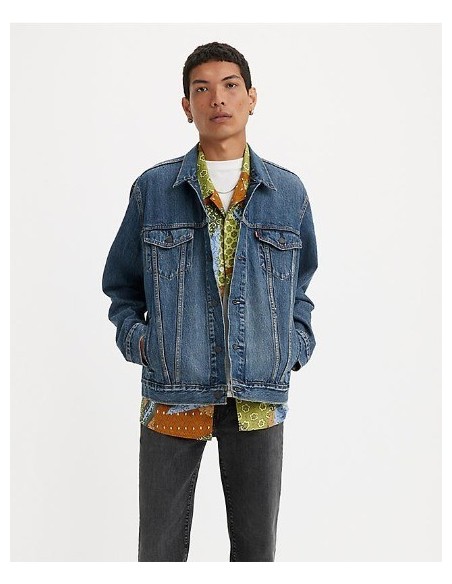 CAZADORA CHICO LEVIS COLOR AZUL MEDIO