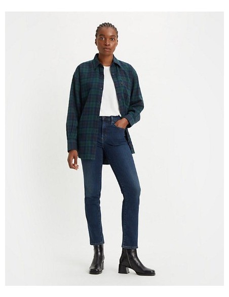 PANTALON CHICA LEVIS 724 RECTO COLOR OSCURO