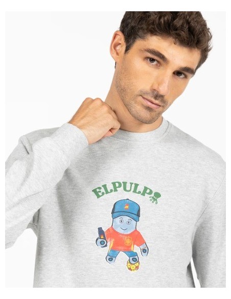 SUDADERA UNISEX EL PULPO COLOR GRIS