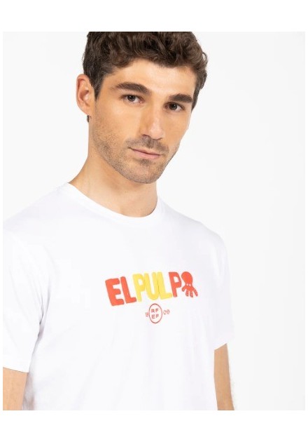 CAMISETA CHICO EL PIULPO COLOR BLANCA