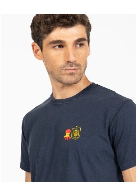CAMISETA CHICO EL PULPO R.F.E.F COLOR MARINO