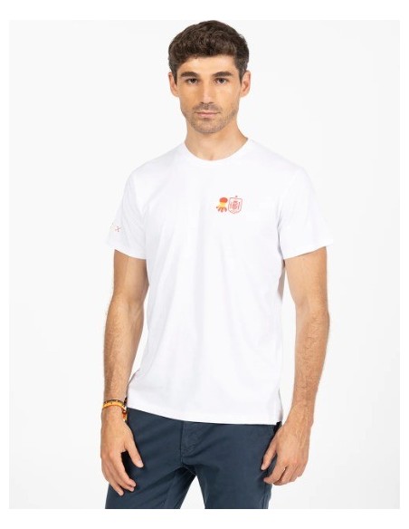 CAMISETA CHICO EL PULPO R.F.E.F COLOR BLANCA