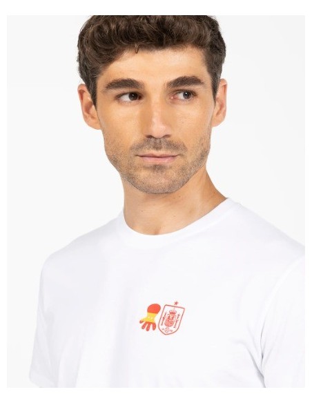 CAMISETA CHICO EL PULPO R.F.E.F COLOR BLANCA