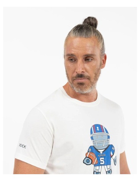 CAMISETA UNISEX EL PULPO COLOR BLANCO ROTO