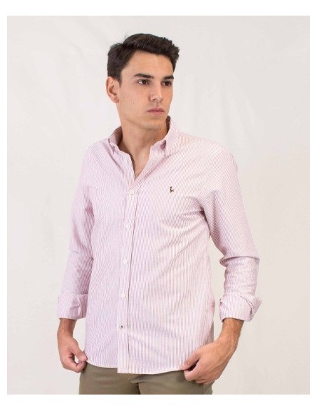 CAMISA CHICO PATADEGAYO LISTAS  COLOR ROJA