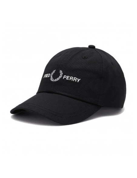 GORRA UNISEX FRED PERRY  COLOR NEGRA