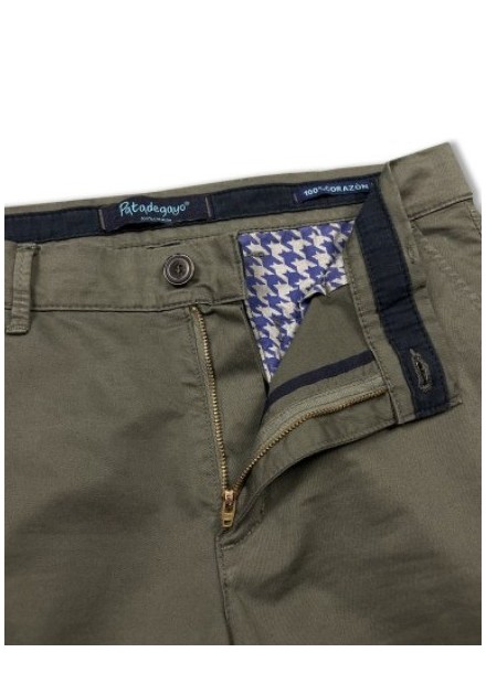 PANTALON CHICO PATADEGAYO CHINO SKINNY VERDE