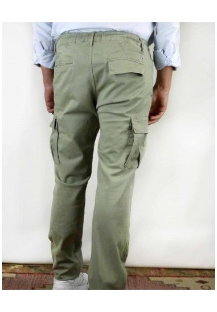 PANTALON CHICO CARGO PATADEGAYO COLOR VERDE