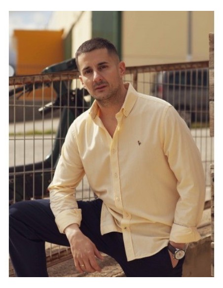 CAMISA CHICO PATADEGAYO LISA COLOR AMARILLO