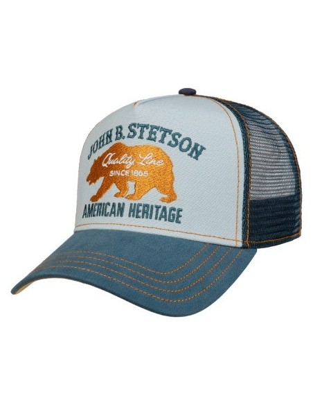 GORRA UNISEX STETSON COLOR CELESTE Y AZUL