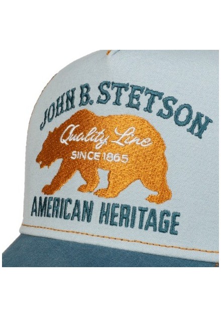 GORRA UNISEX STETSON COLOR CELESTE Y AZUL