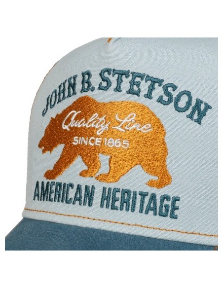 GORRA UNISEX STETSON COLOR CELESTE Y AZUL