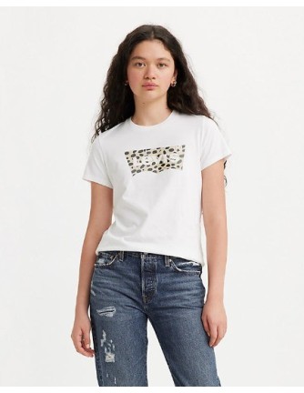 CAMISETA CHICA LEVIS COLOR BLANCA