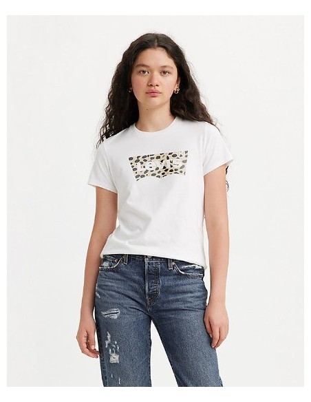CAMISETA CHICA LEVIS COLOR BLANCA