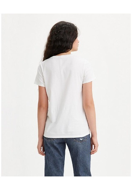 CAMISETA CHICA LEVIS COLOR BLANCA