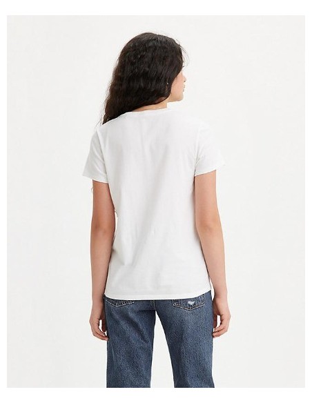 CAMISETA CHICA LEVIS COLOR BLANCA