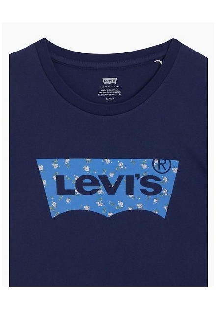 CAMISETA CHICA LEVIS COLOR MARINO