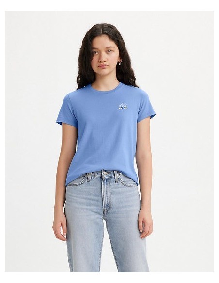 CAMISETA CHICA LEVIS COLOR CELESTE
