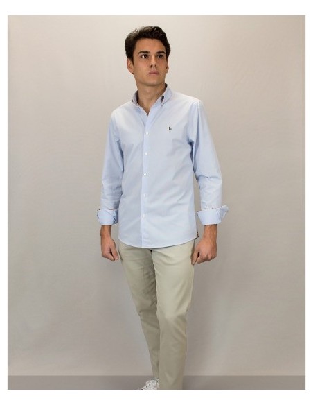 CAMISA CHICO PATADEGAYO LISA COLOR CELESTE