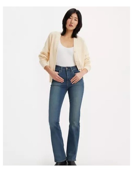 PANTALON CHICA LEVIS 725 COLOR LAVADO MEDIO