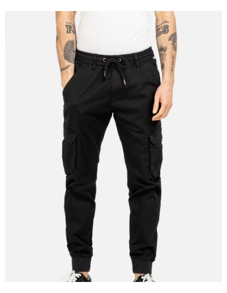 PANTALON CHICO CARGO REELL COLOR NEGRO