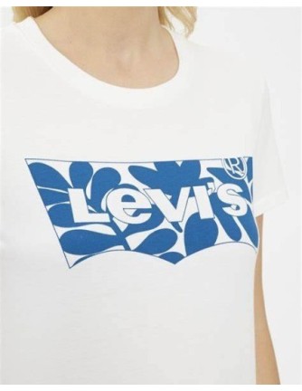 CAMISETA CHICA  LEVIS COLOR BLANCO