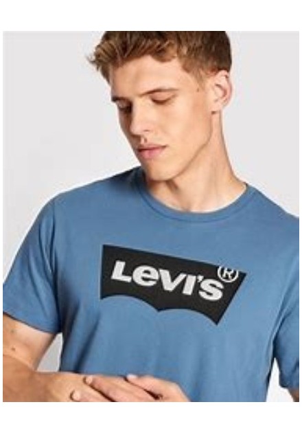 CAMISETA CHICO LEVIS COLOR AZULONA