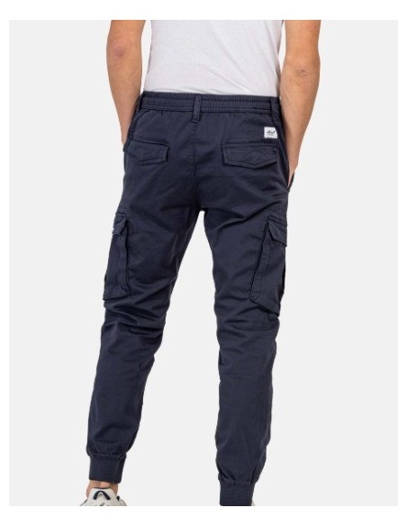 PANTALON CHICO RIB CARGO COLOR MARINO