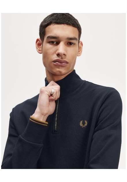 SUDADERA CHICO FRED PERRY COLOR MARINO