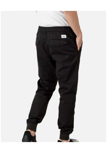 PANTALON CHICO REELL  AJUSTE ACANALADO COLOR BLACK