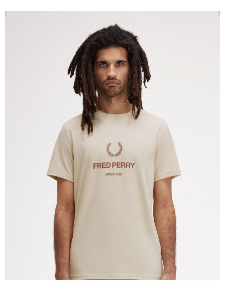 CAMISETA CHICO FRED PERRY COLOR BEIG