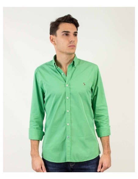 CAMISA CHICO PATADEGAYO LISA COLOR VERDE
