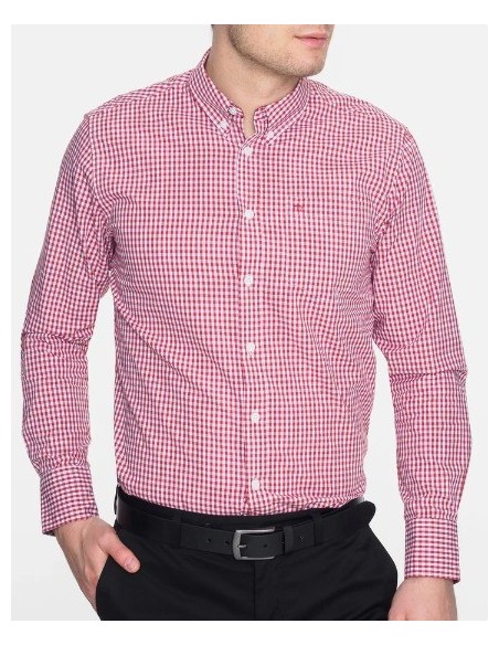 CAMISA CHICO  CUADROS MERC COLOR ROJA