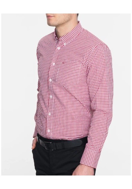 CAMISA CHICO  CUADROS MERC COLOR ROJA