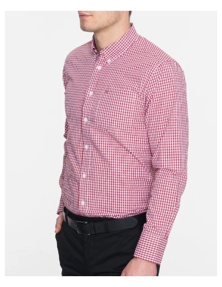 CAMISA CHICO  CUADROS MERC COLOR ROJA