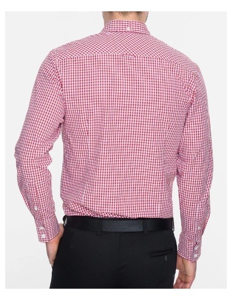 CAMISA CHICO  CUADROS MERC COLOR ROJA