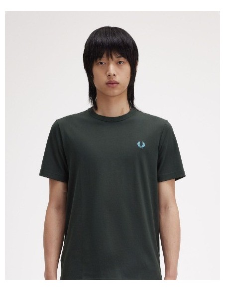 CAMISETA FRED PERRY COLOR VERDE