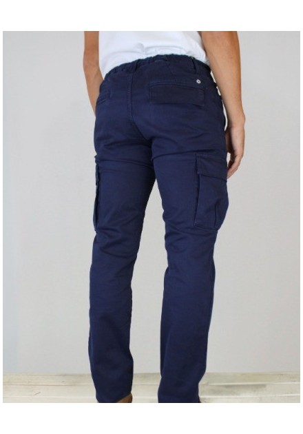 PANTALON CHICO CARGO PATADEGAYO  COLOR MARINO