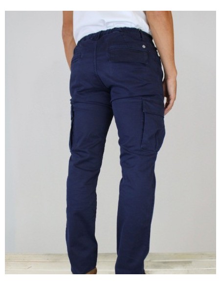PANTALON CHICO CARGO PATADEGAYO  COLOR MARINO