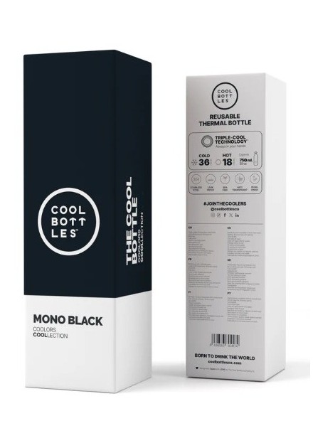 BOTELLA 750ML COOL BOTTLES BLACK
