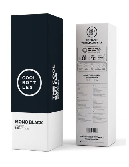 BOTELLA 750ML COOL BOTTLES BLACK
