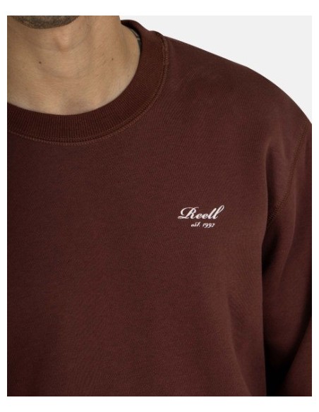 SUDADERA UNISEX REELL COLOR CEREZA OSCURA