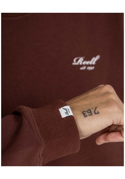 SUDADERA UNISEX REELL COLOR CEREZA OSCURA