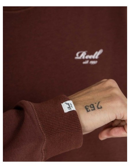 SUDADERA UNISEX REELL COLOR CEREZA OSCURA