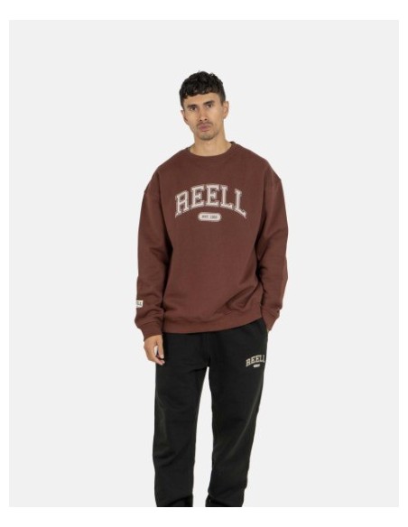SUDADERA UNISEX REELL COLOR CEREZA OSCURA