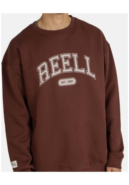 SUDADERA UNISEX REELL COLOR CEREZA OSCURA